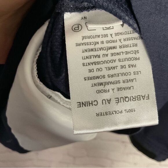 Footjoy 1/2 Zip Golf Pullover Long Sleeve Windshirt Navy Silver Size L - Picture 10 of 13